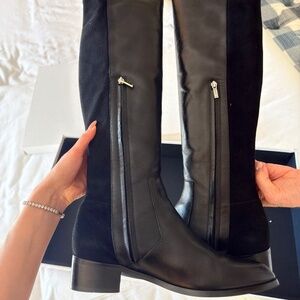 Karen Millen Black Over the Knee Boots